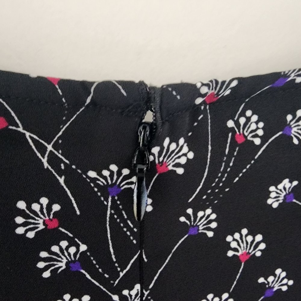 Maison Jules v-neck black dandelion spark floral crop wide leg pant jump… - Picture 7 of 14